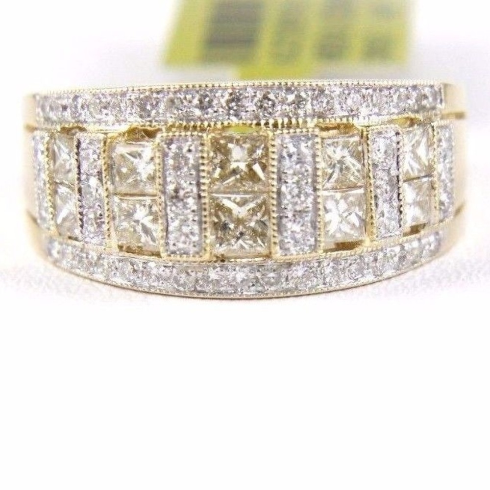 Fancy Yellow & White Princess Diamond YG 1.46Ct